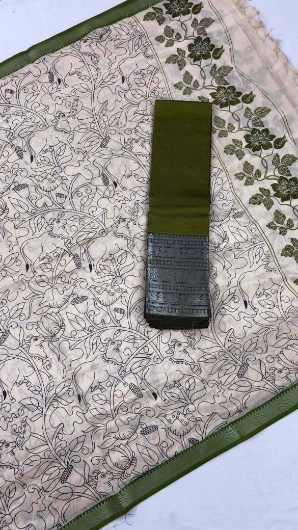 Mangalagiri Pattu Unstitched Suits