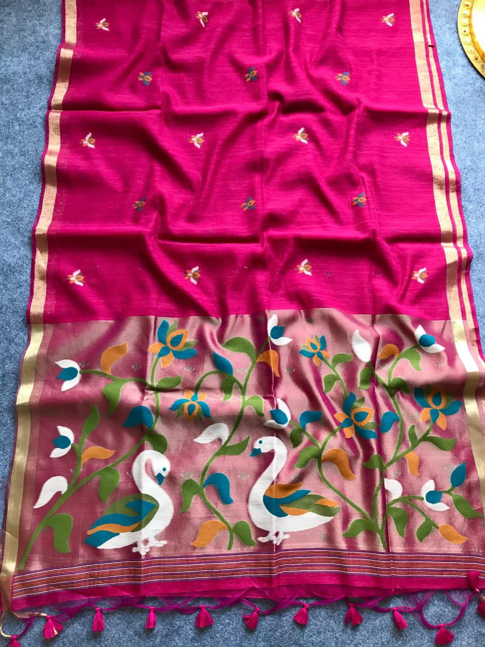 Muslin linen jamdani Sarees