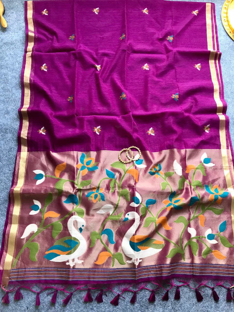 Muslin linen jamdani Sarees