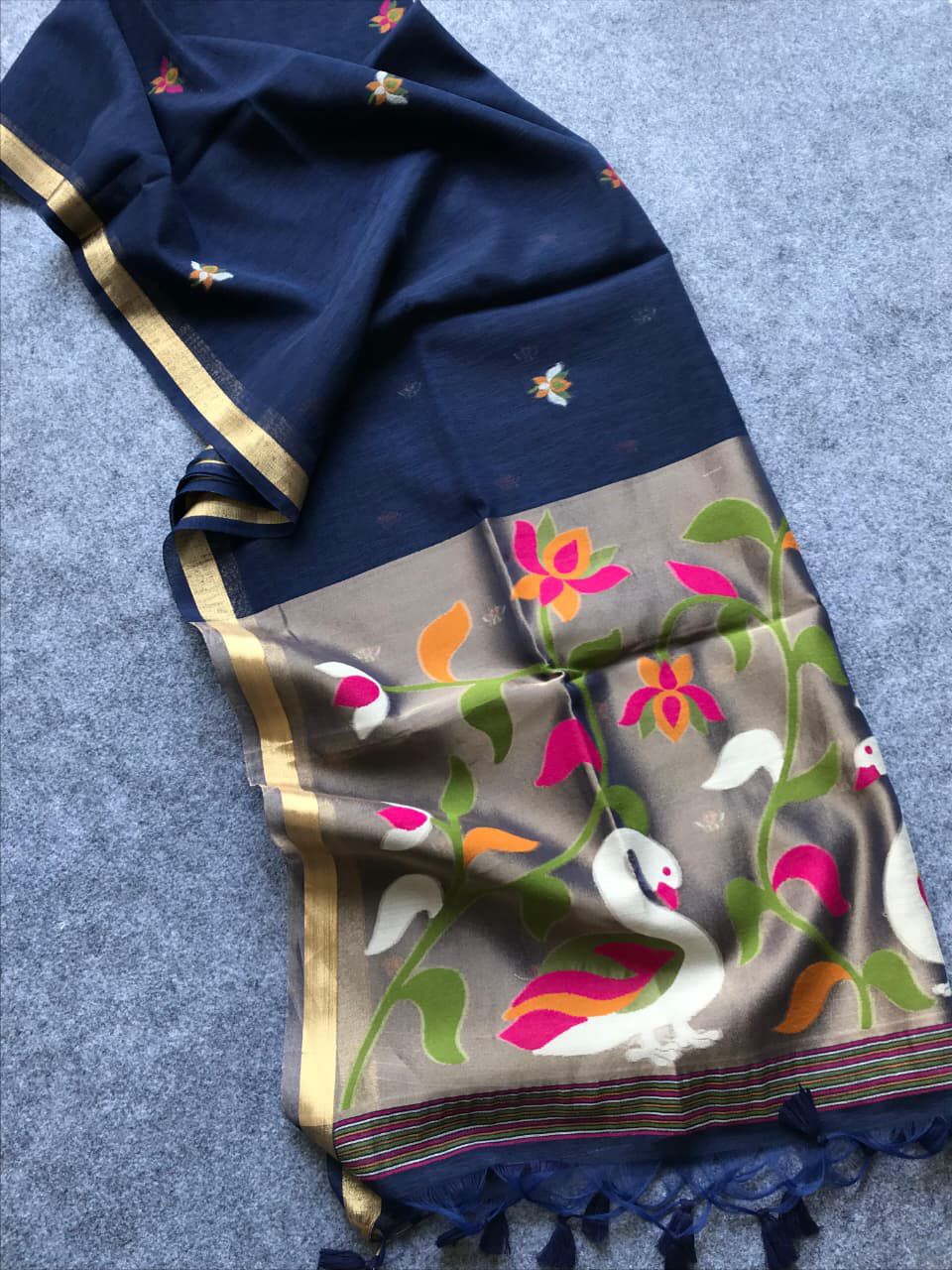 Muslin linen jamdani Sarees