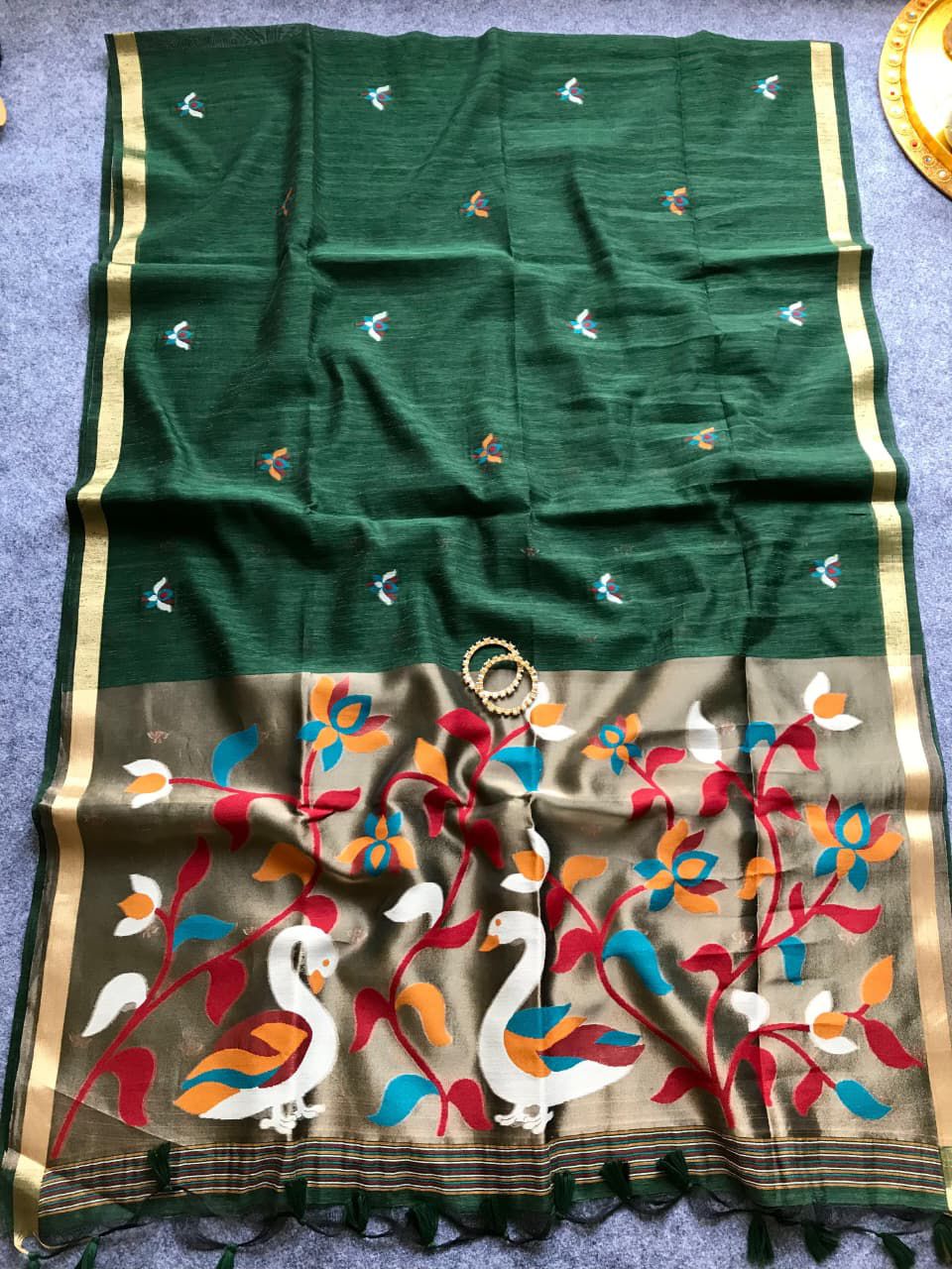 Muslin linen jamdani Sarees