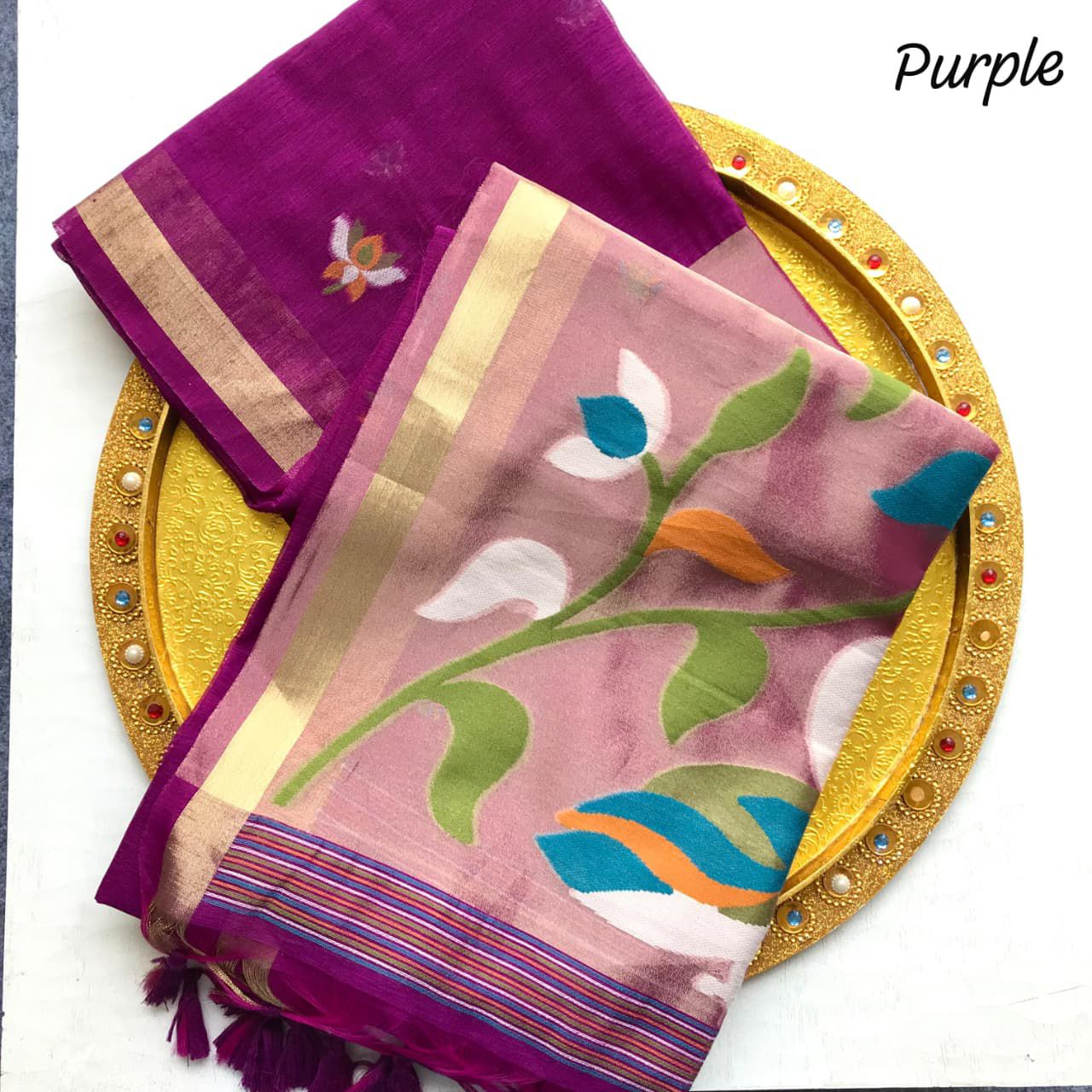 Muslin linen jamdani Sarees