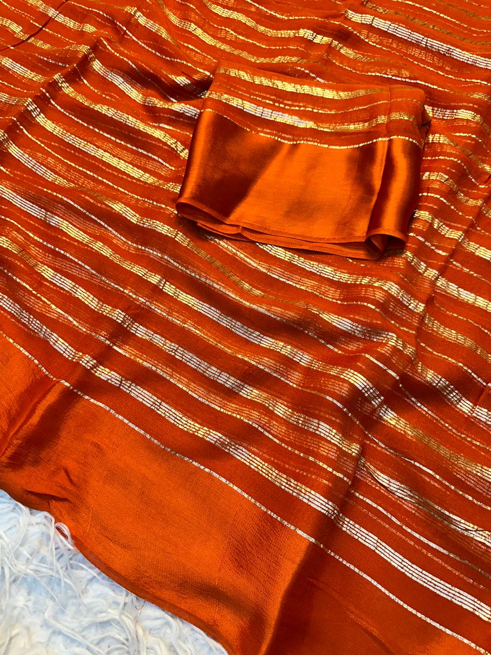 Pure Viscose Georgette Saree