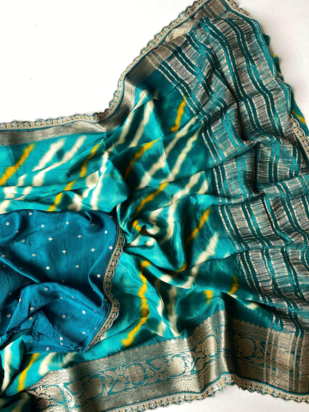 Pure Chinon Chiffon Sarees