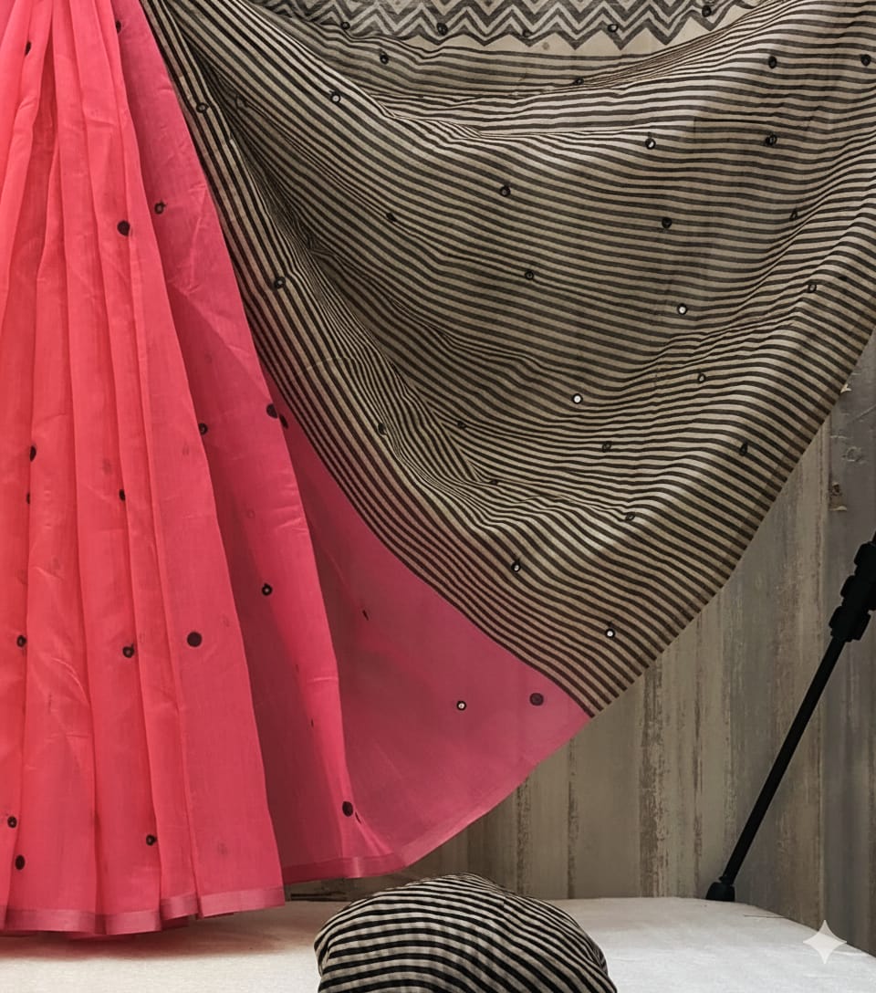 Soft linen Saree