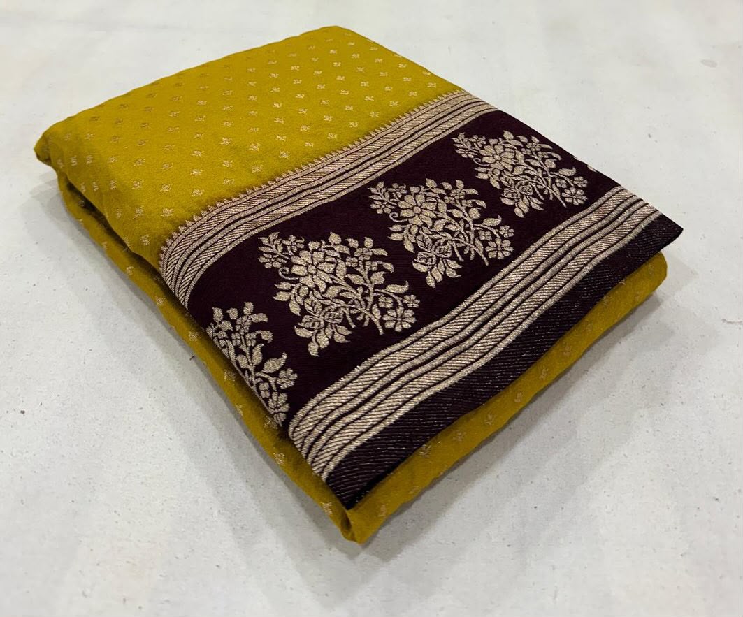 Banarasi crape georgette saree