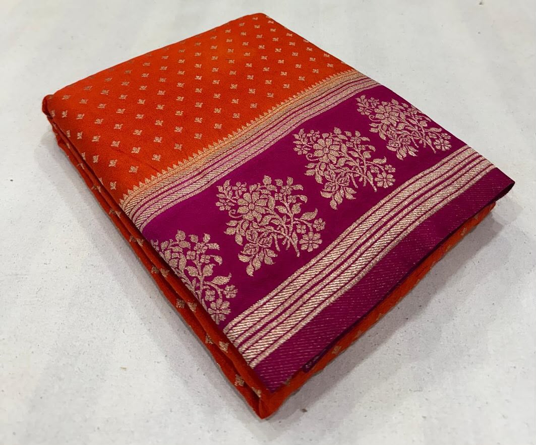 Banarasi crape georgette saree