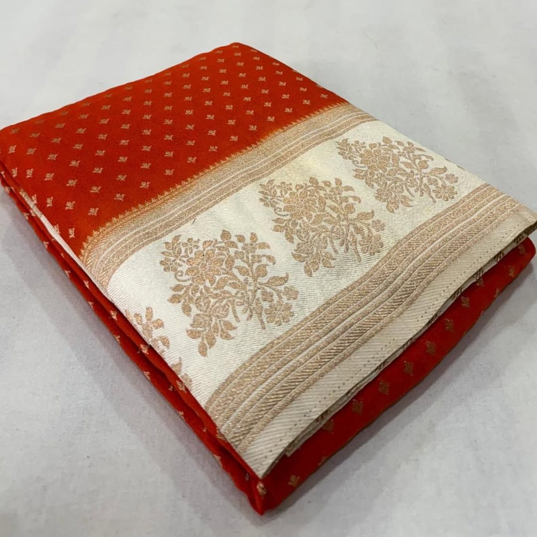 Banarasi crape georgette saree