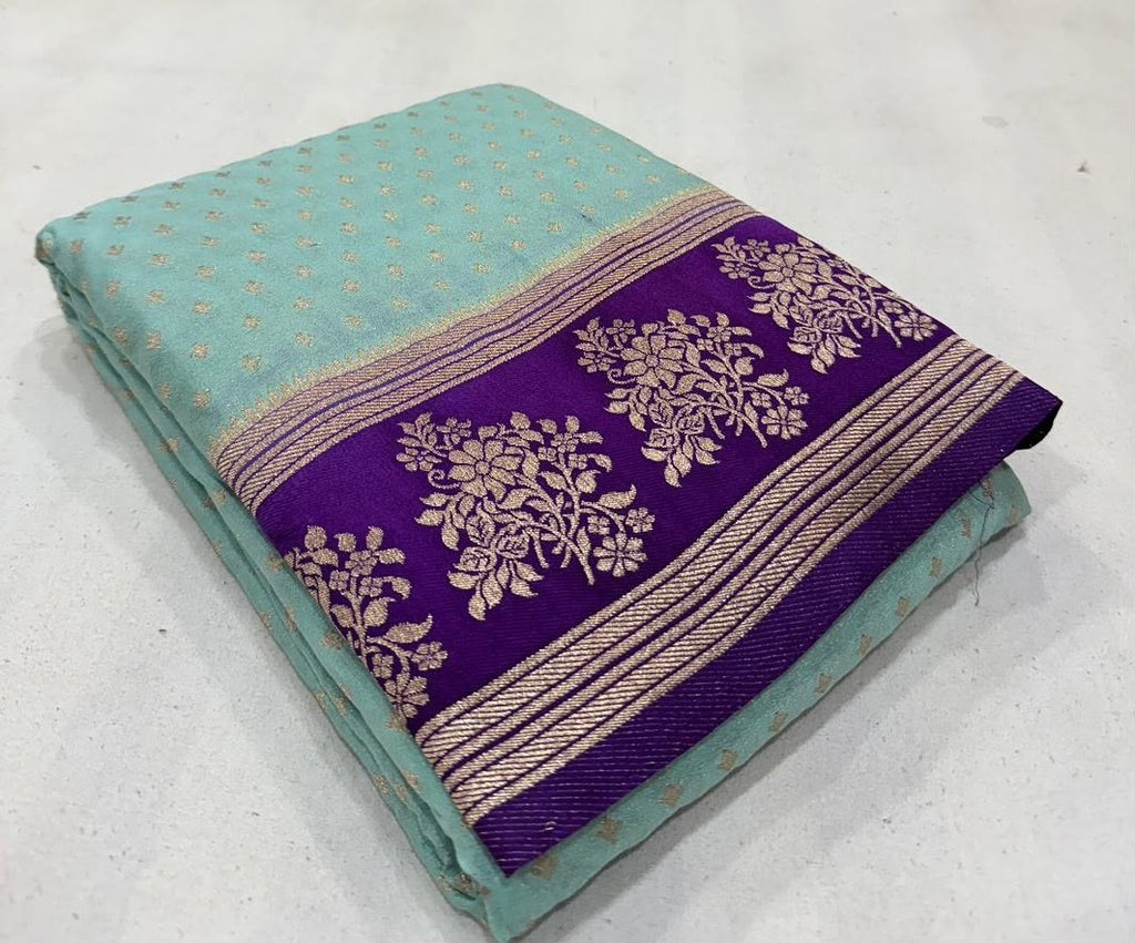 Banarasi crape georgette