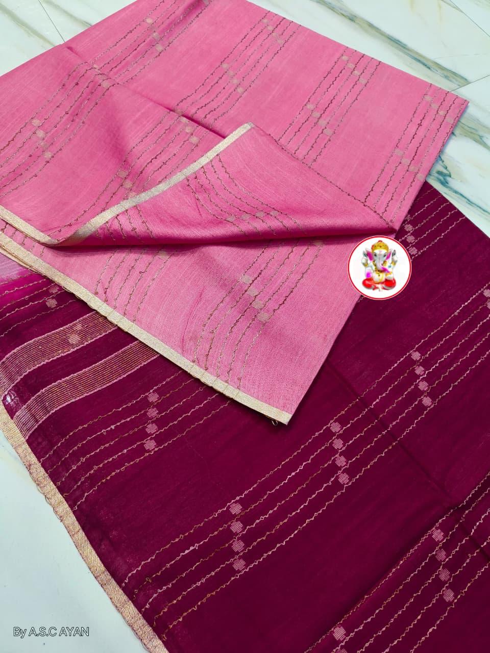Tussar silk saree