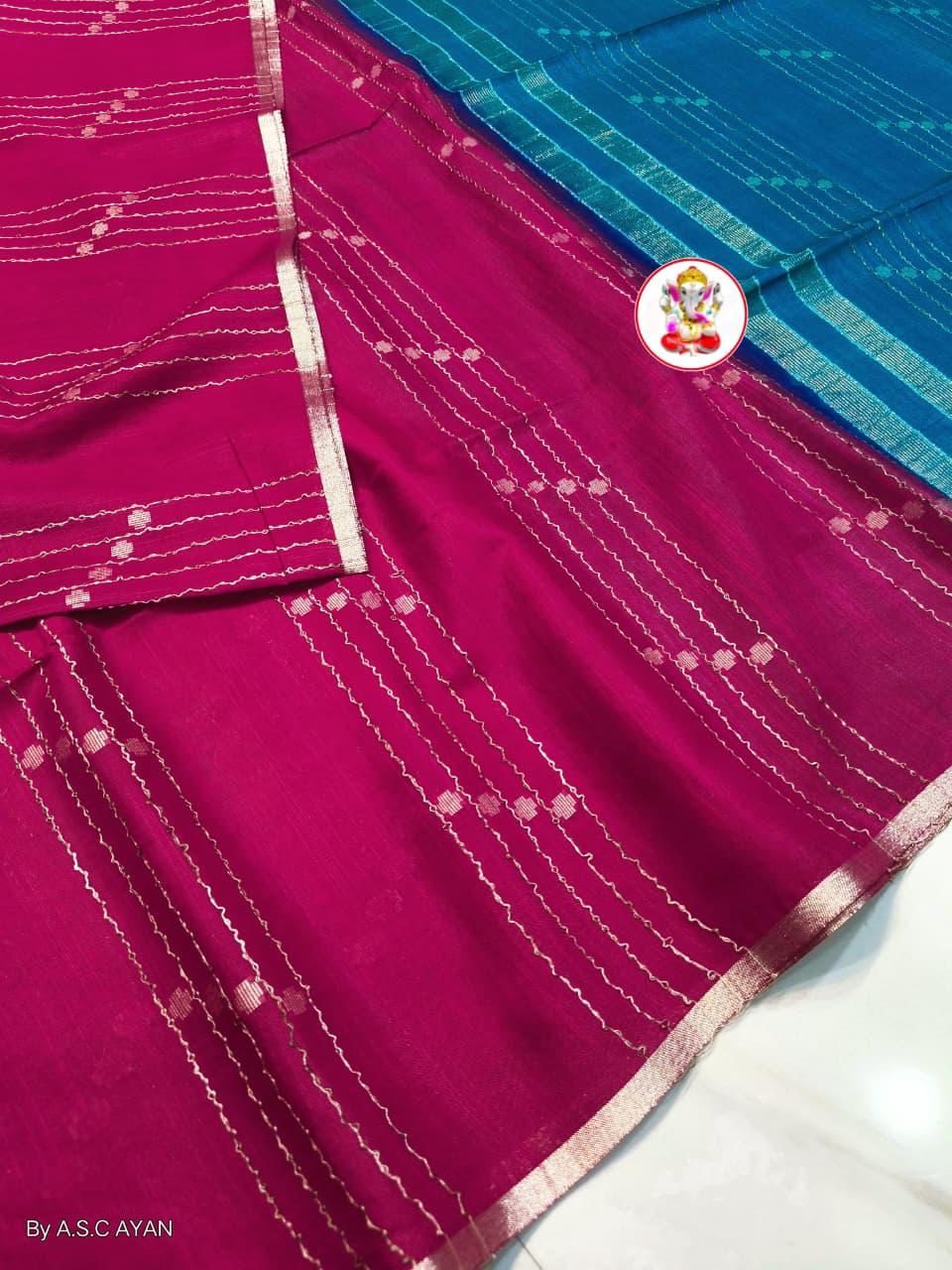 Tussar silk saree