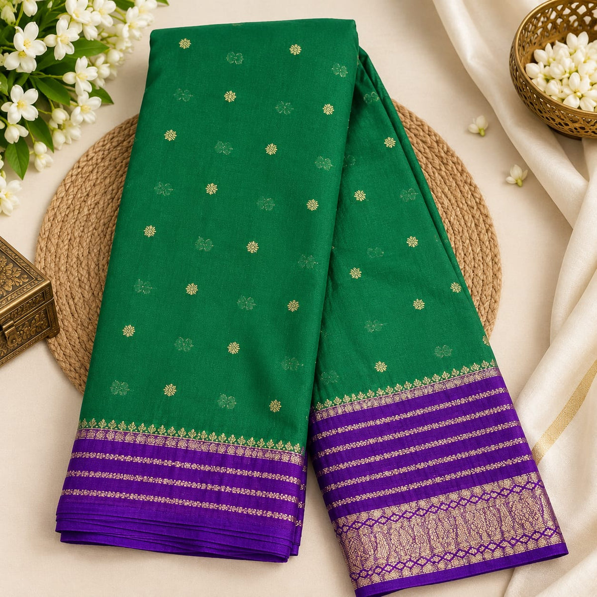 Banarasi saree MSF002 - Green