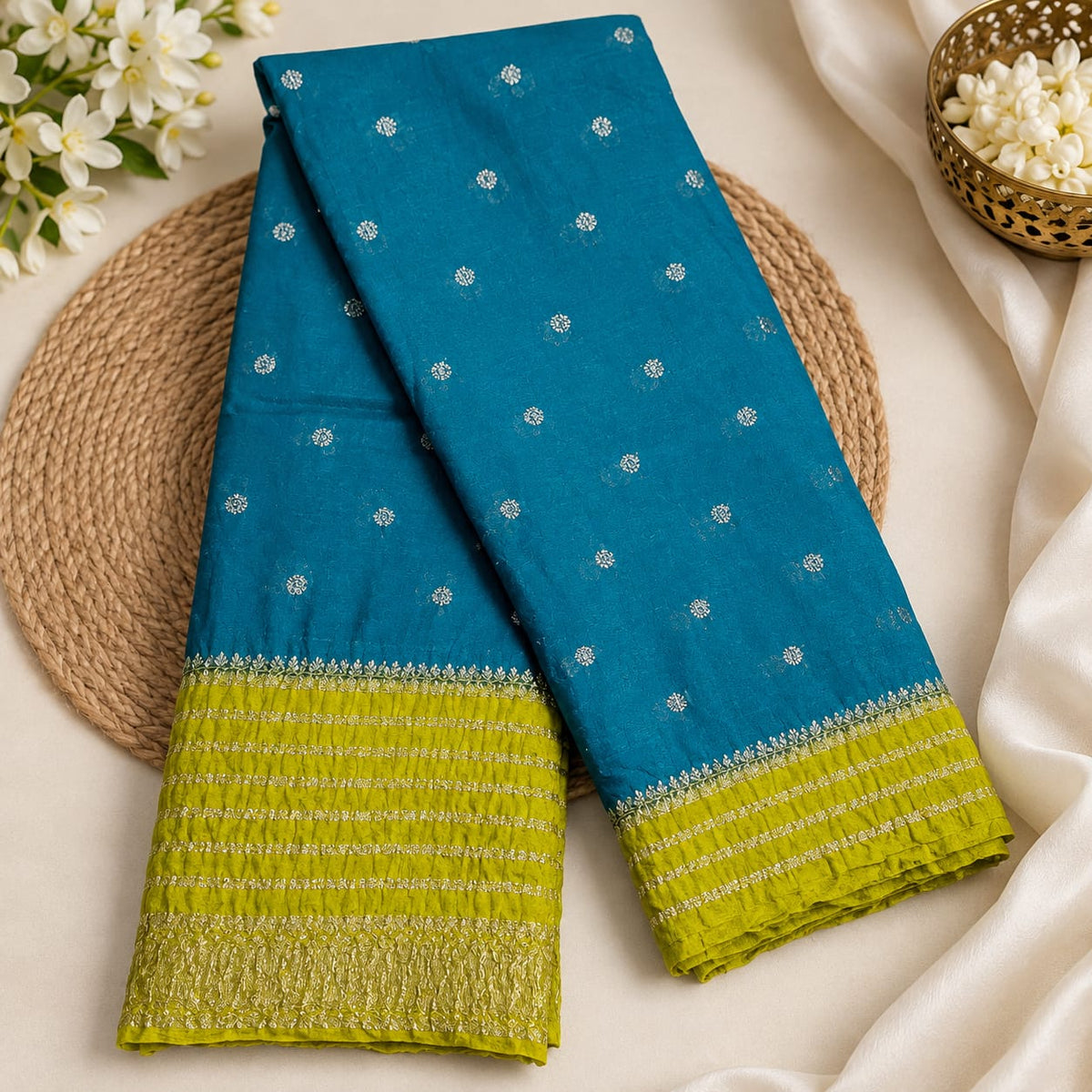 Banarasi saree MSF002 - Sea Blue