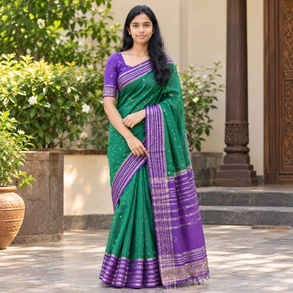 Banarasi saree MSF002 - Green