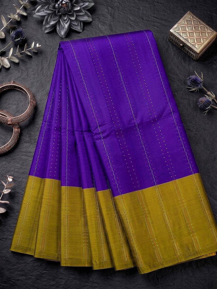 Soft silk saree MSF004 - Purple