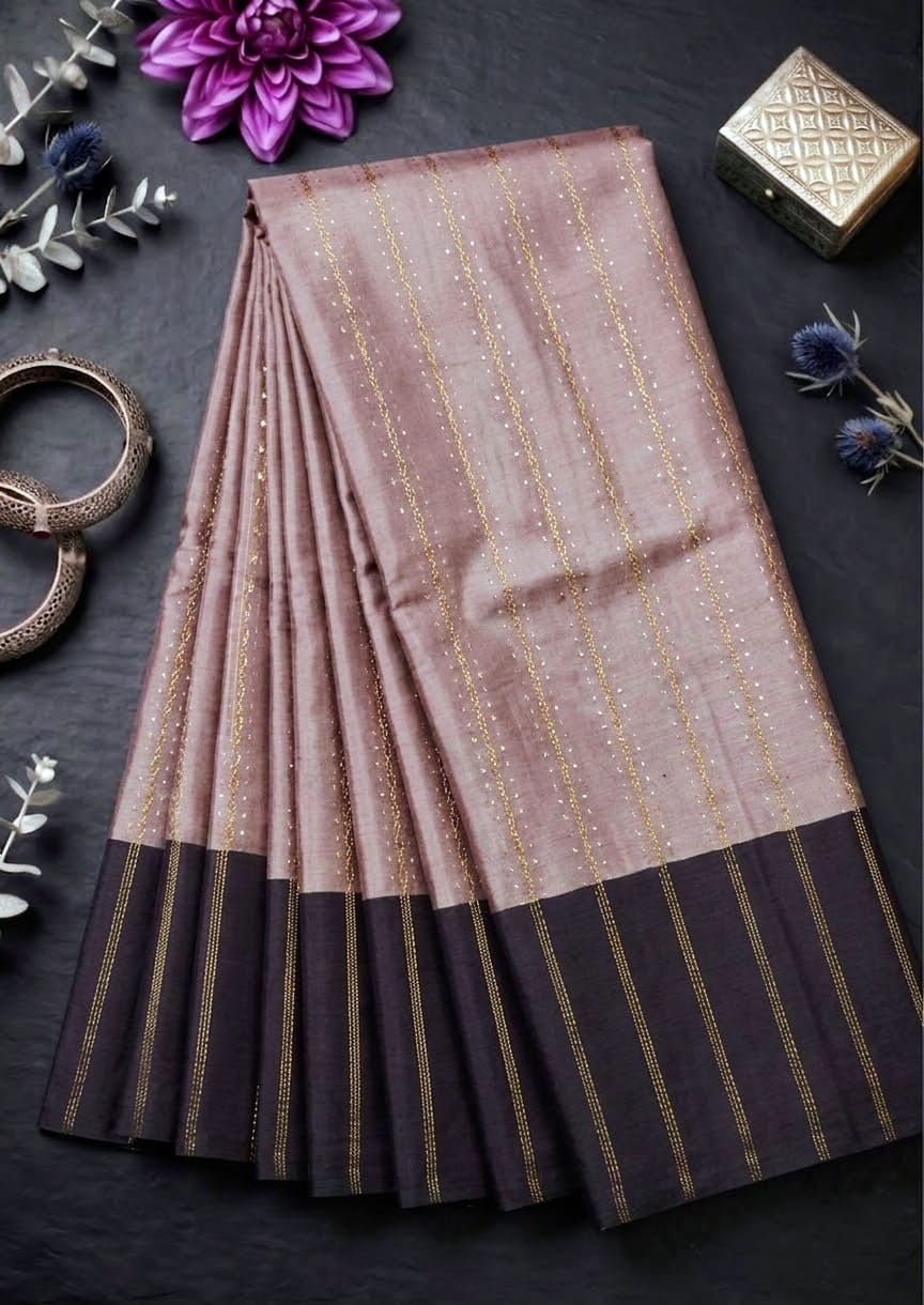 Soft silk saree MSF004 - Dusty Rose