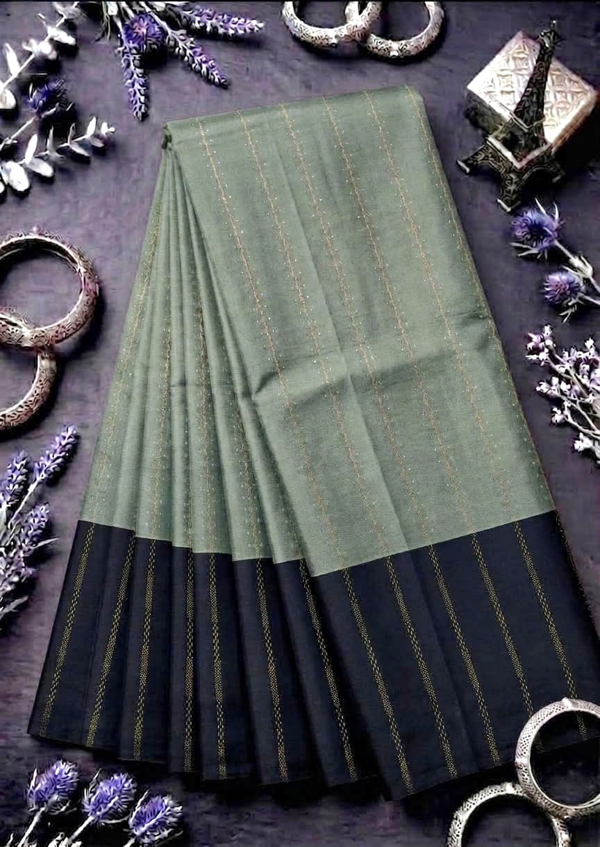 Soft silk saree MSF004 - Pista Green