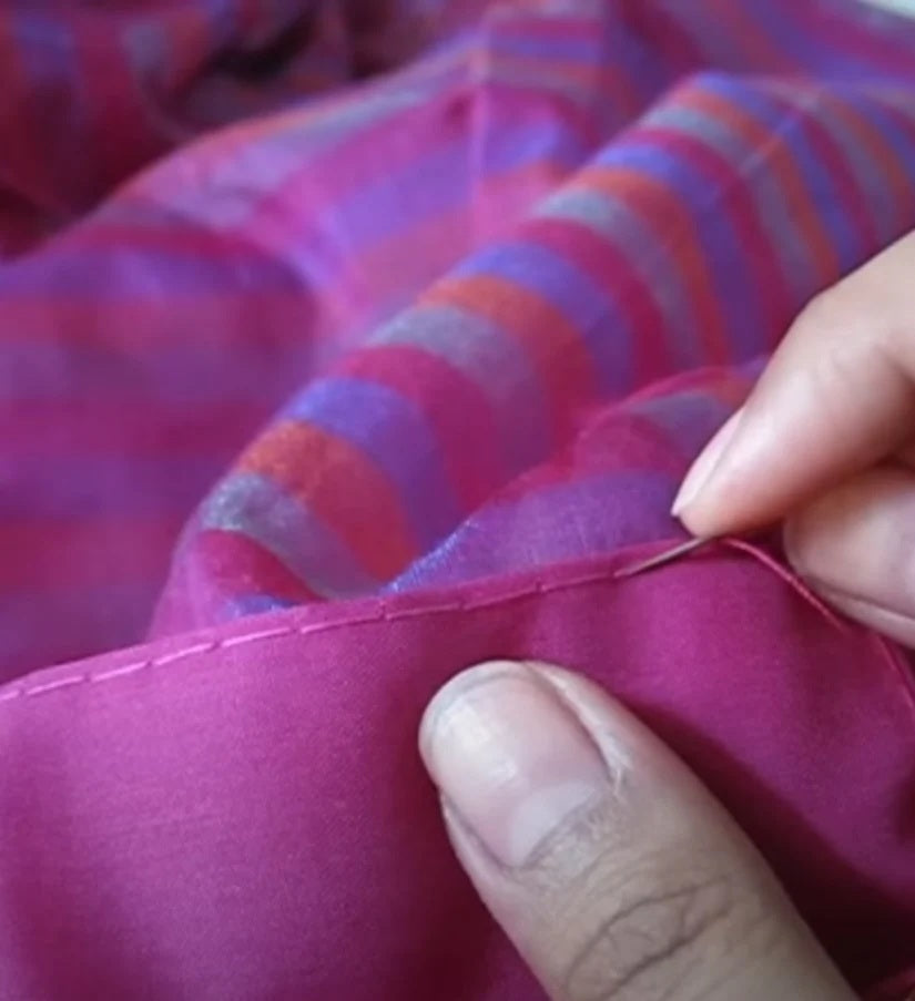 Saree Fall & Zigzag Stitching