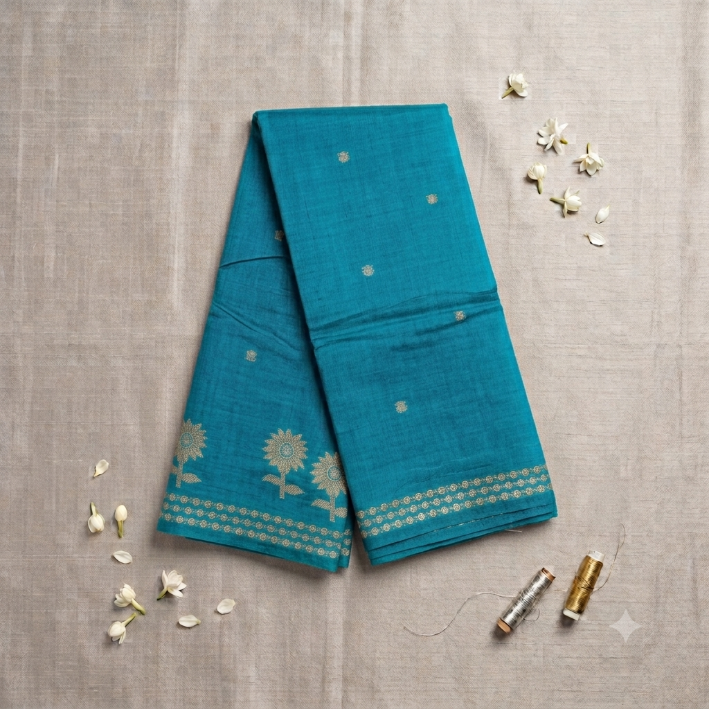 Tussar silk saree