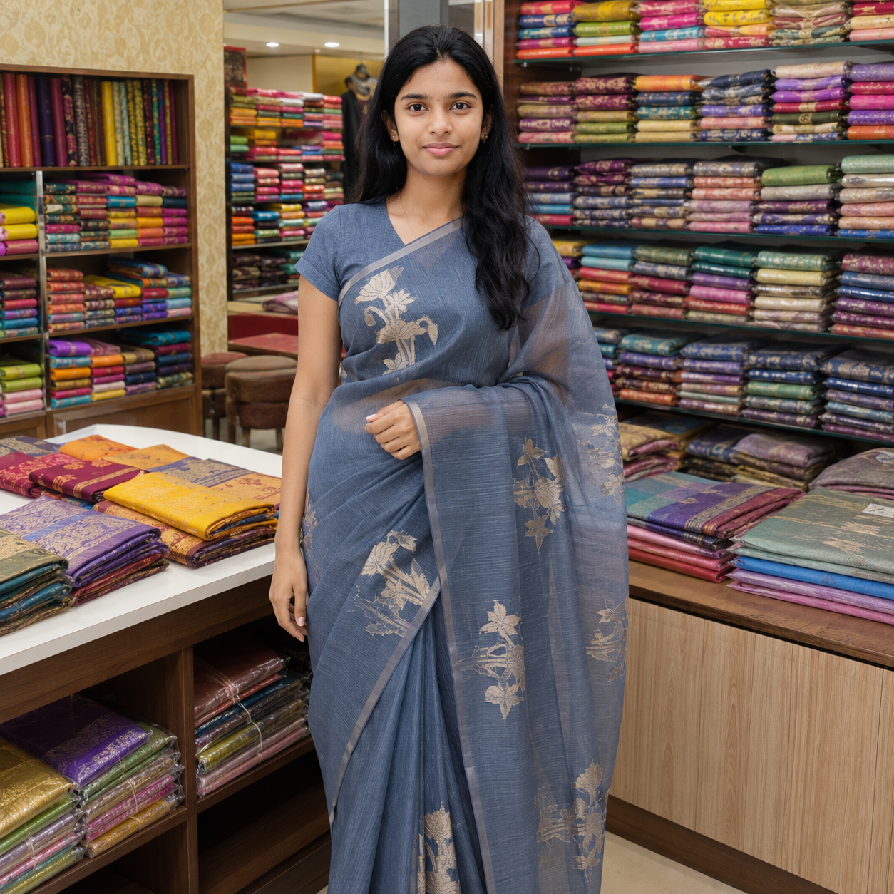Paper Silk Saree