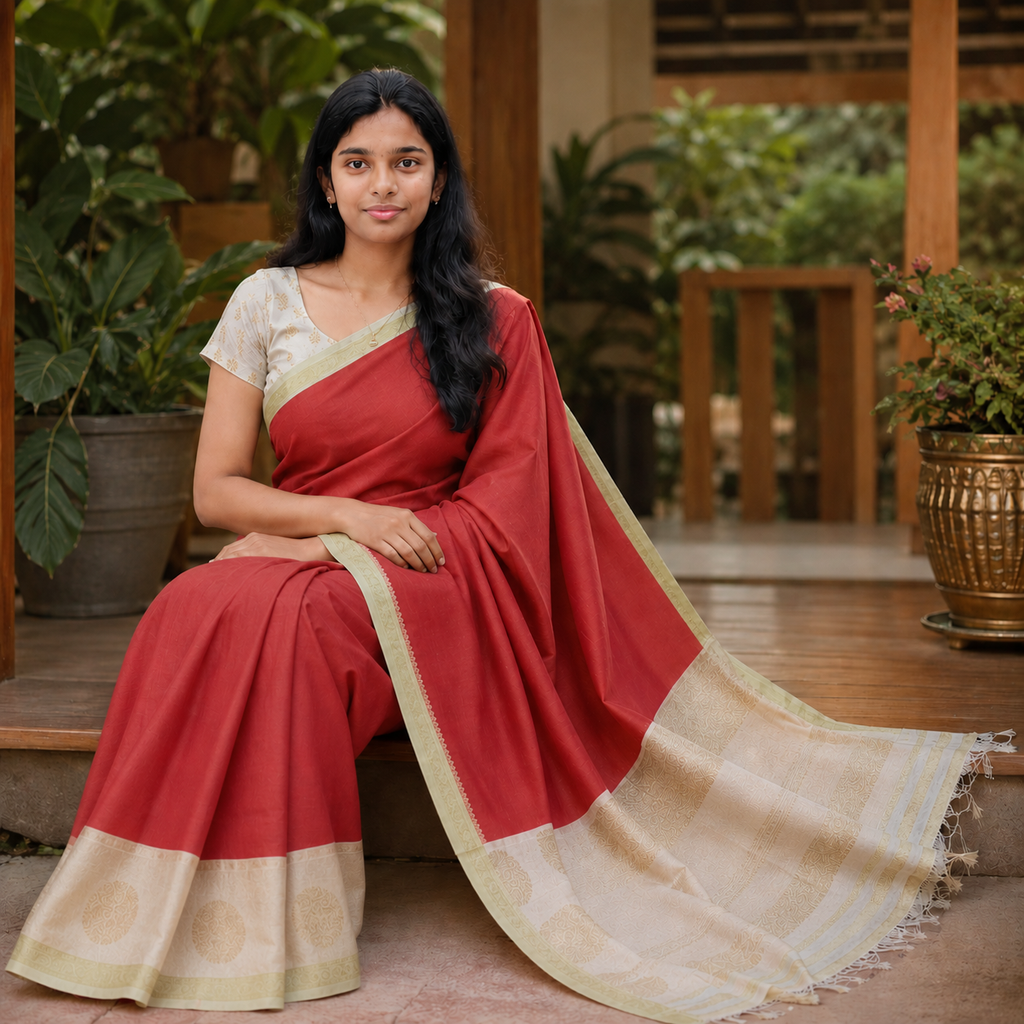 Viscose tissue silk saree