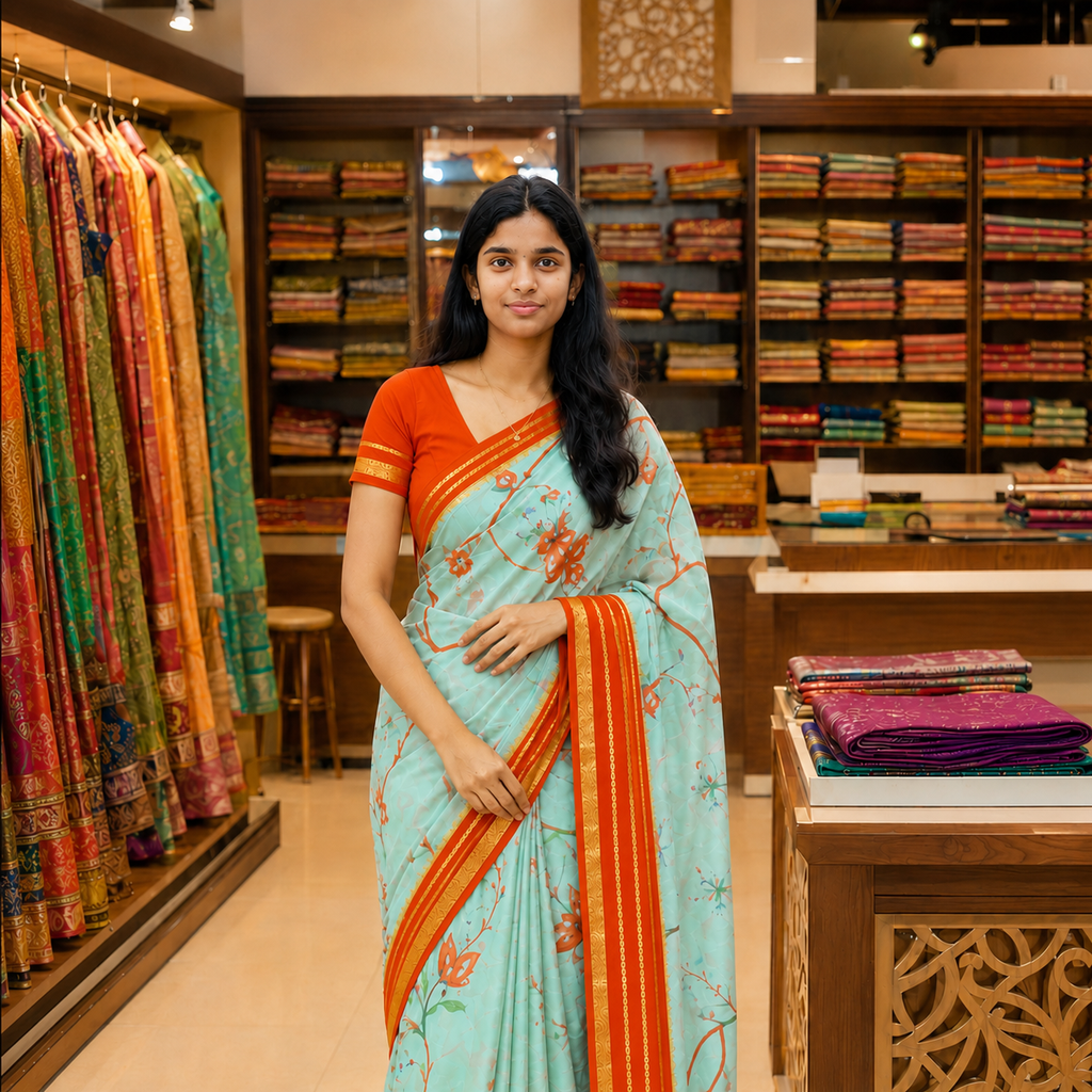 Premium Mysore Crape Silk Saree