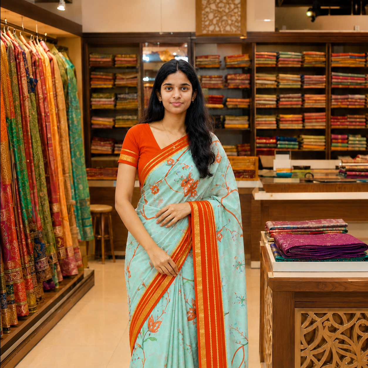 Premium Mysore Crape Silk Saree