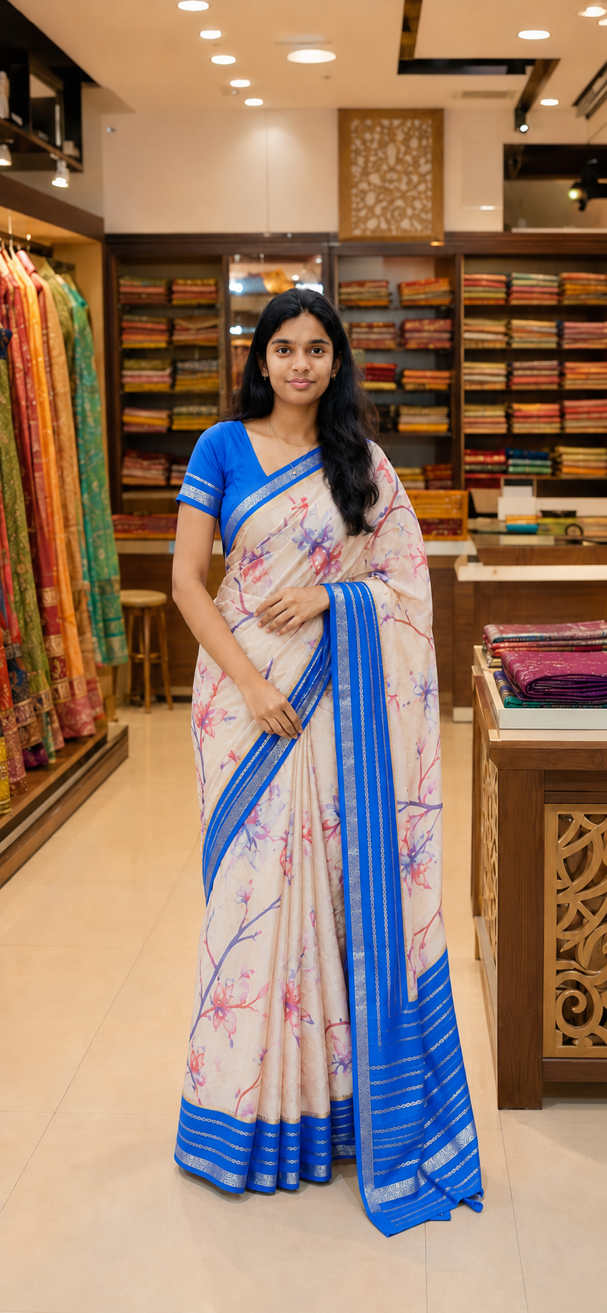 Premium Mysore Crape Silk Saree