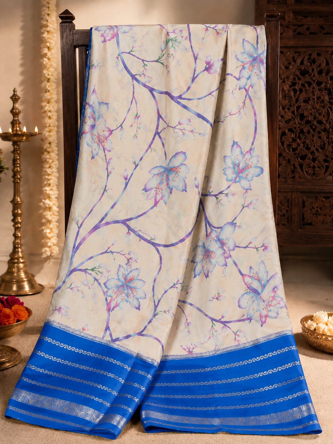 Premium Mysore Crape Silk Saree