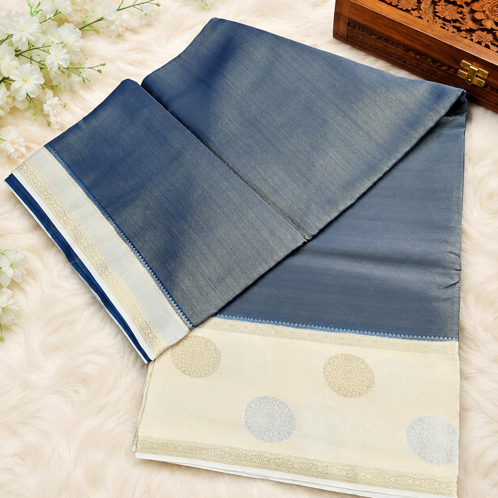 Viscose tissue silk saree