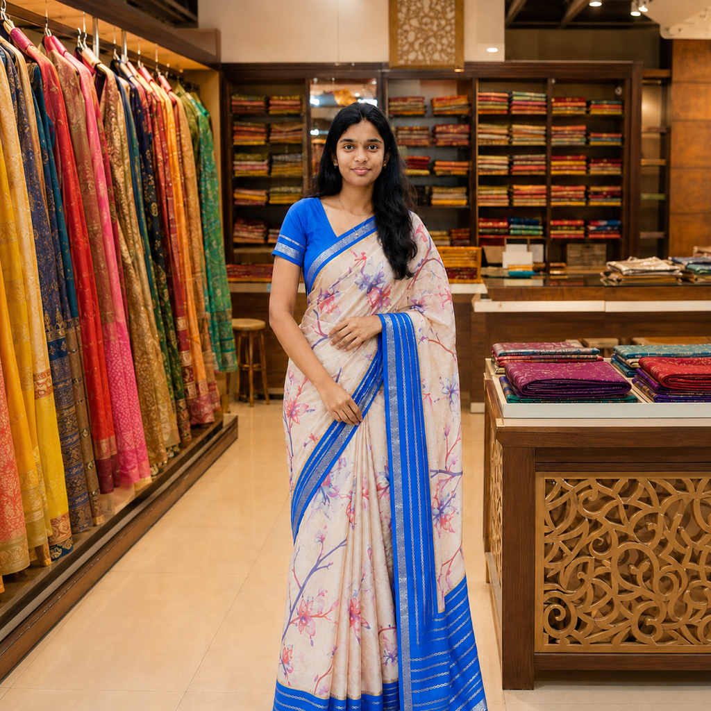 Premium Mysore Crape Silk Saree