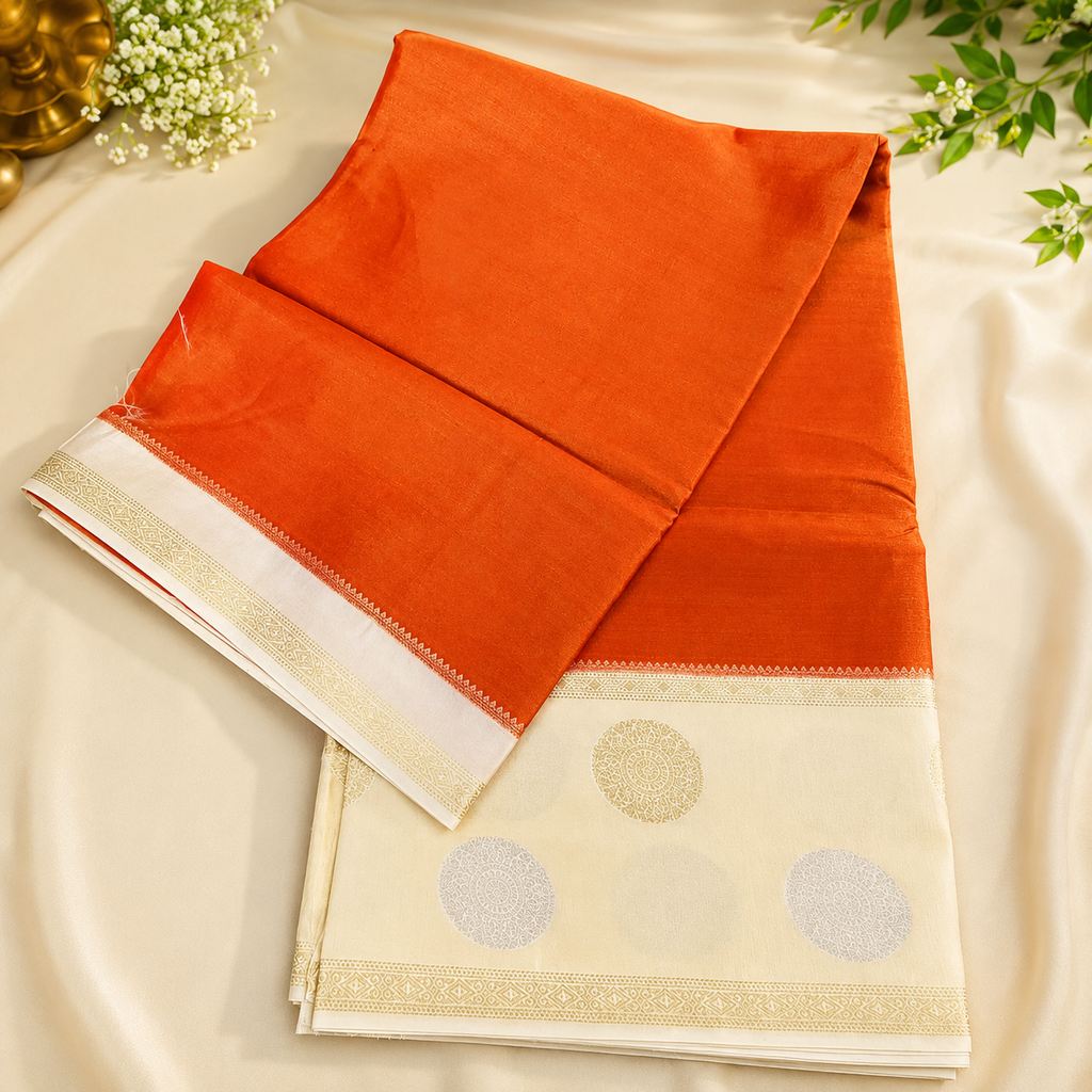 Viscose tissue silk saree