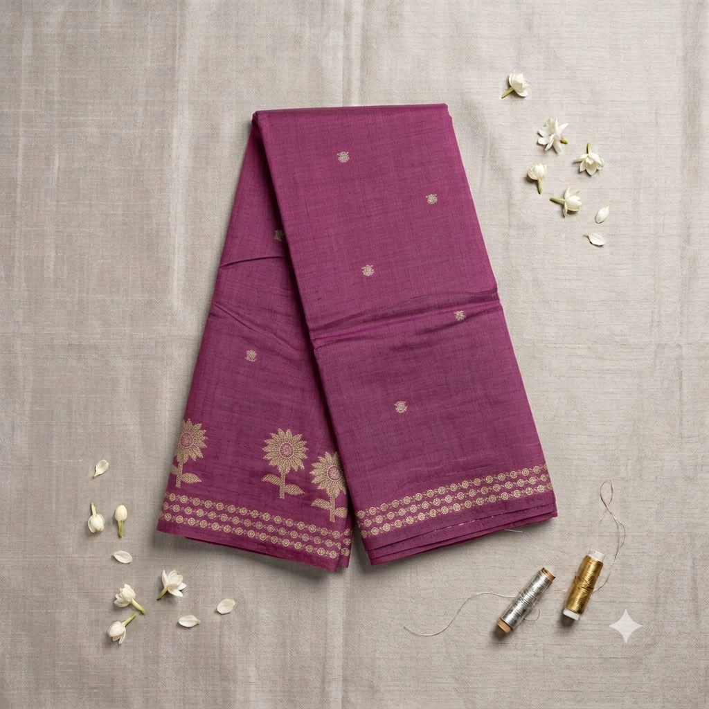 Tussar silk saree