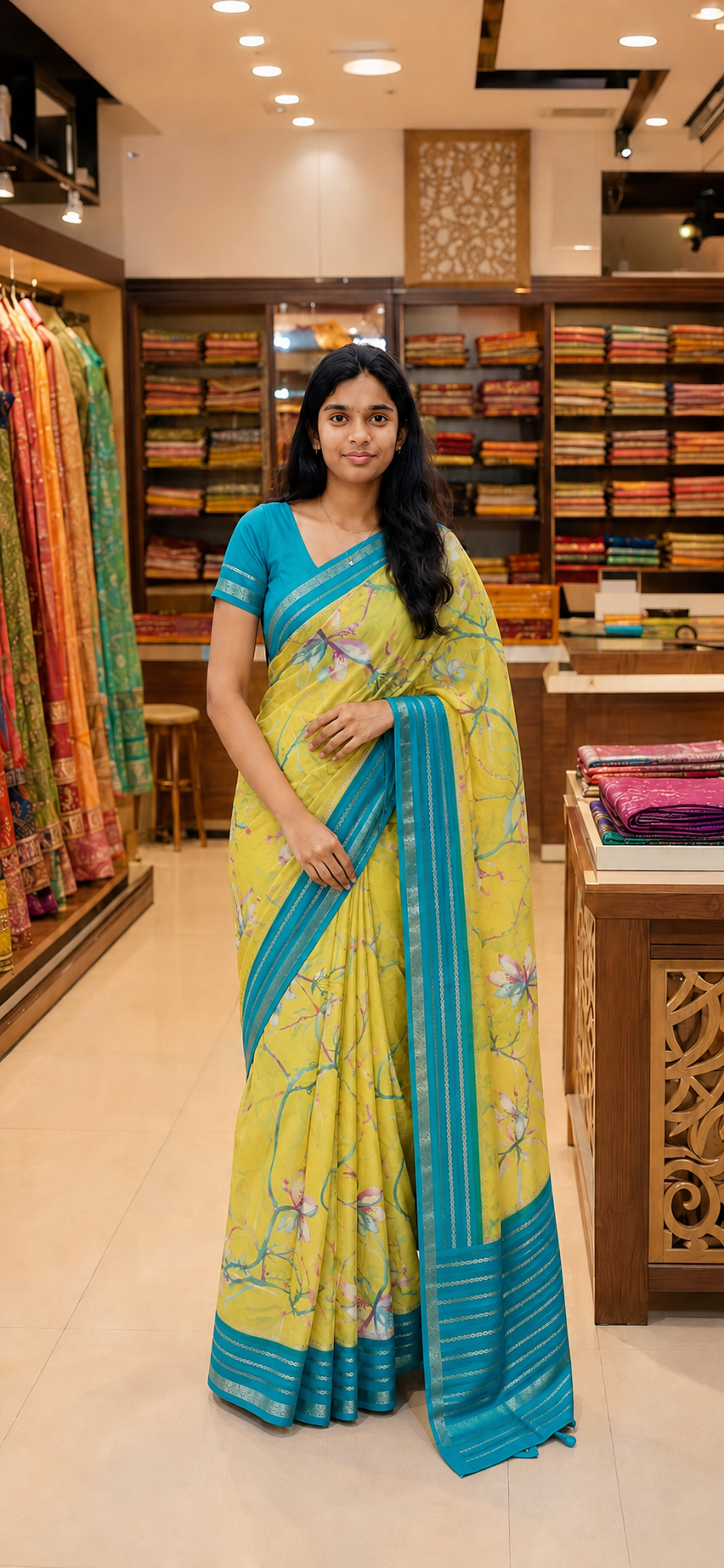 Premium Mysore Crape Silk Saree