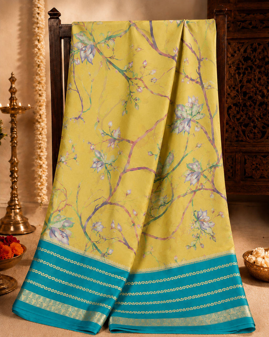 Premium Mysore Crape Silk Saree
