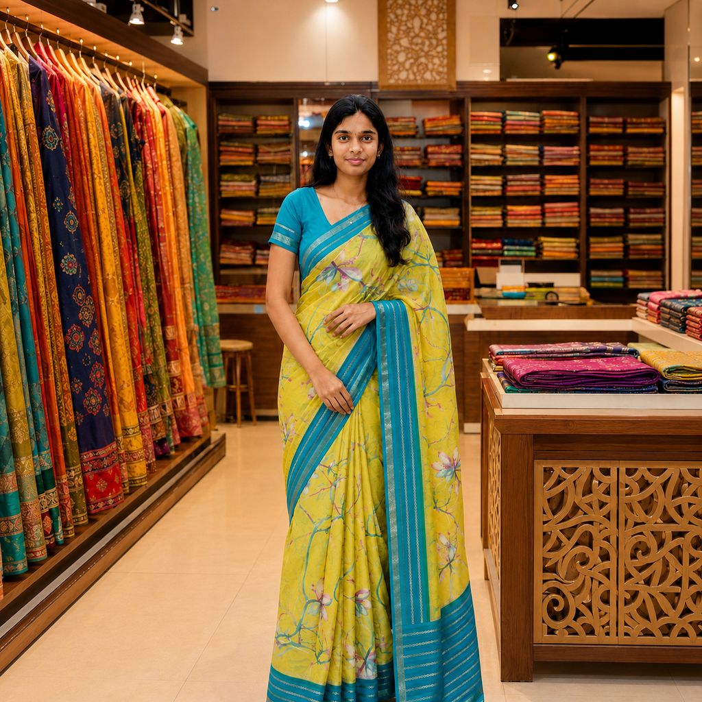Premium Mysore Crape Silk Saree