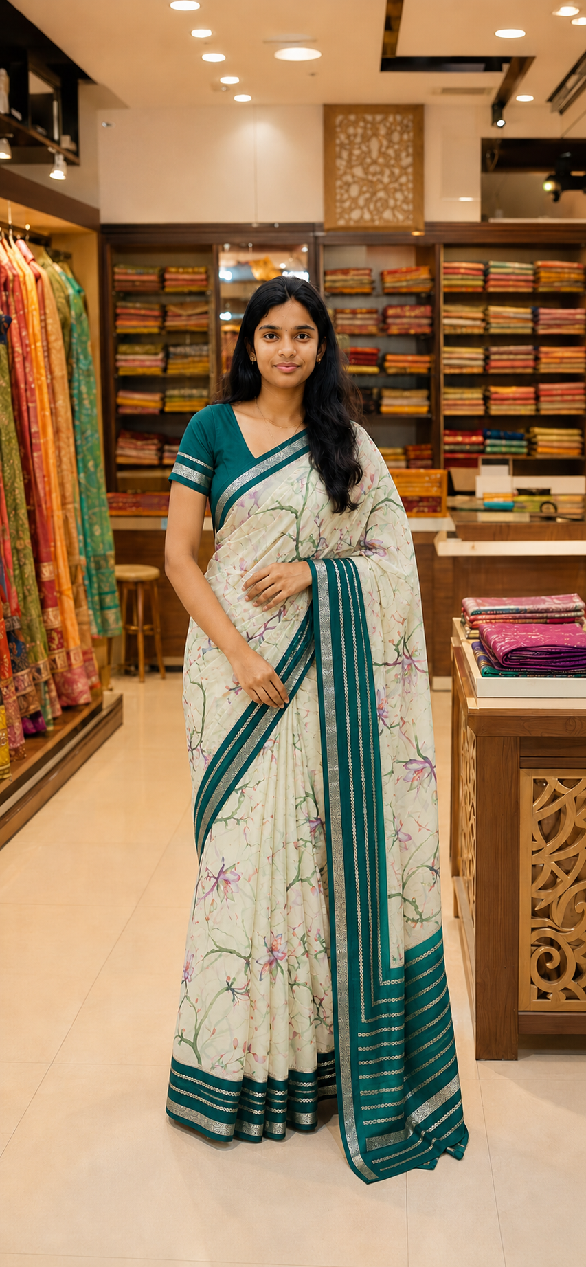 Premium Mysore Crape Silk Saree