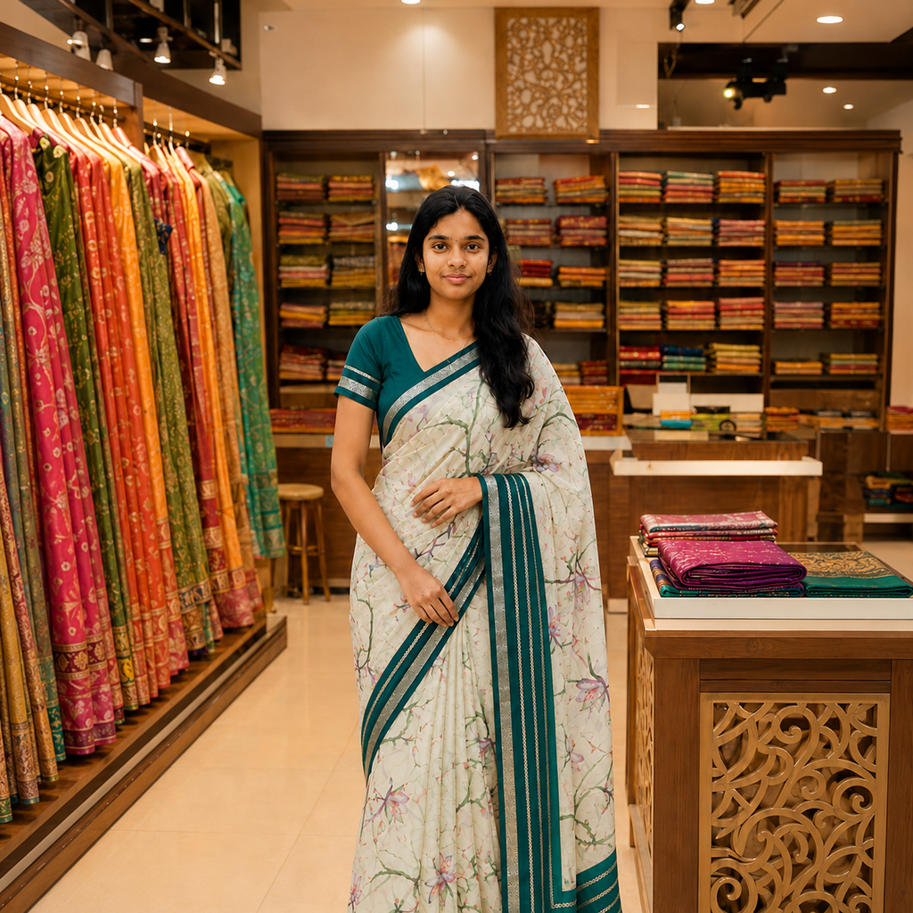Premium Mysore Crape Silk Saree