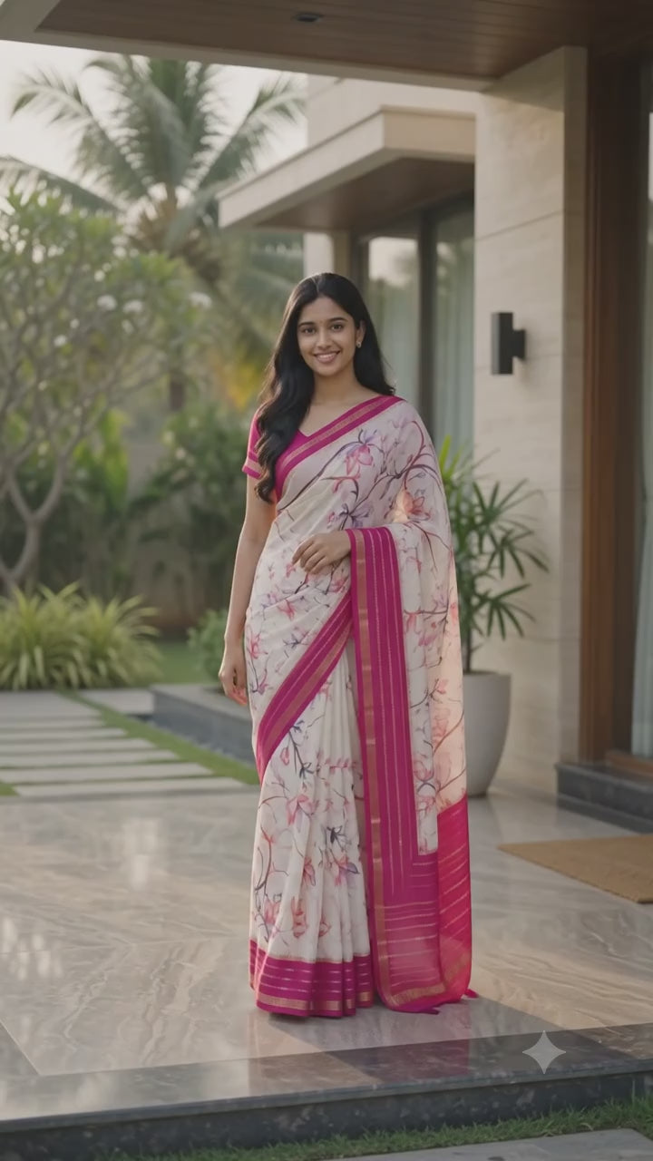 Premium Mysore Crape Silk Saree